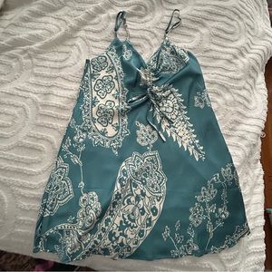mini dress satin effect